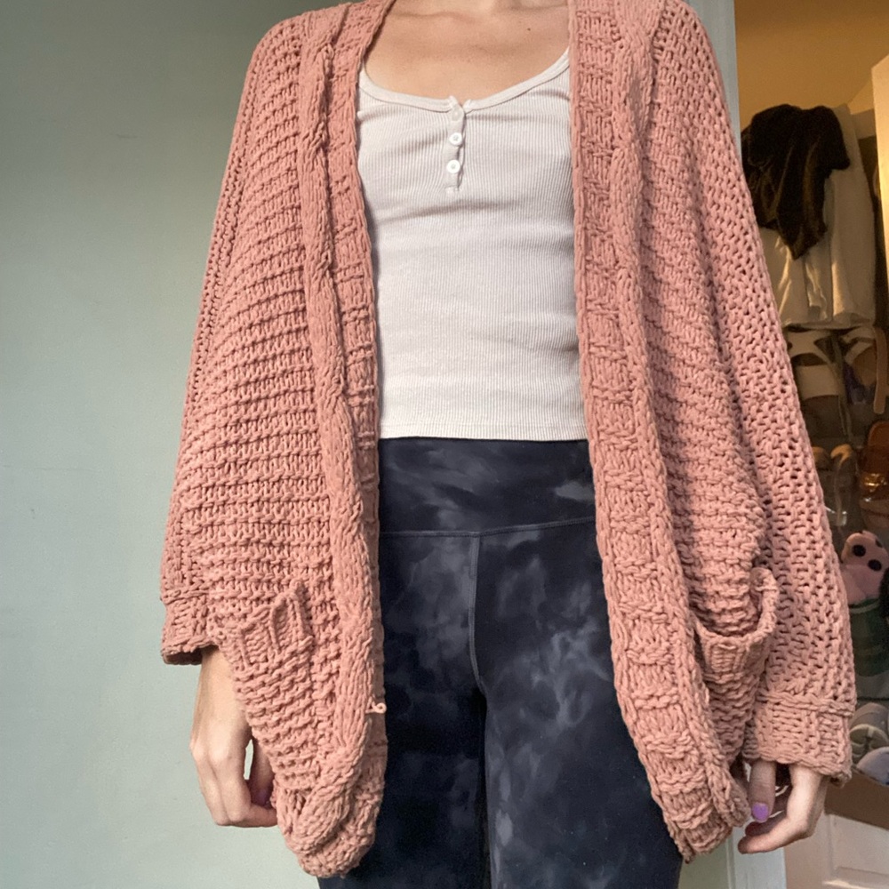Vici small chunky knit cardigan